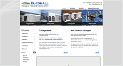 Desktop Screenshot of eurohall.at